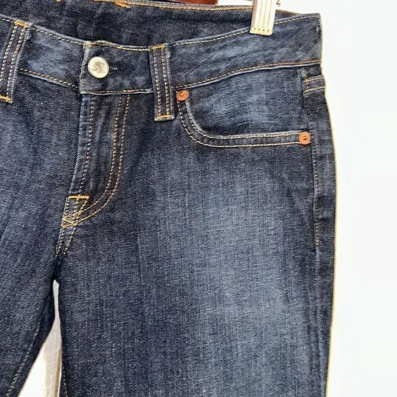 Lucky Brand 2/26 Lola Boot Cut Dark Wash Embroidered Back Pockets Jeans - Picture 11 of 17